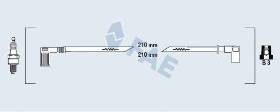 FAE 85290 Комплект проводов зажигания