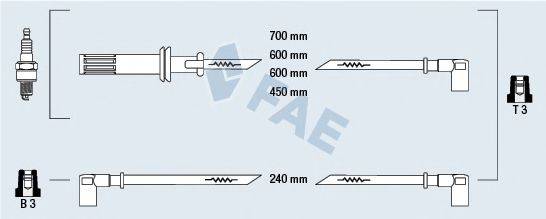 FAE 85610 Комплект проводов зажигания