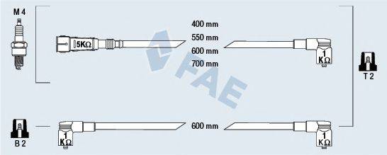 FAE 85693 Комплект проводов зажигания