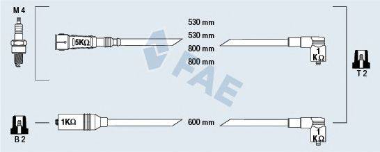 FAE 85694 Комплект проводов зажигания