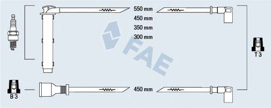 FAE 85765 Комплект проводов зажигания