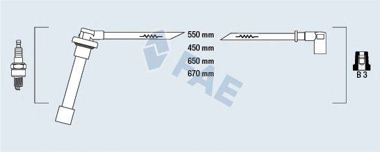 FAE 85821 Комплект проводов зажигания