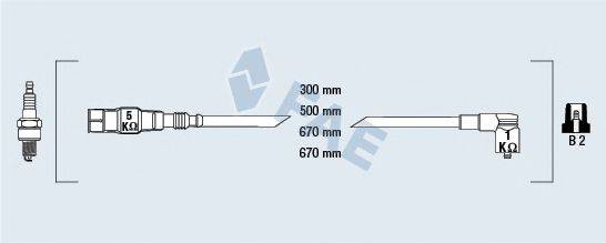 FAE 85875 Комплект проводов зажигания