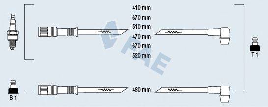 FAE 86020 Комплект проводов зажигания