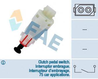 FAE 24499 Выключатель, привод сцепления (Tempomat)