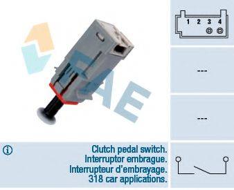 FAE 24790 Выключатель, привод сцепления (Tempomat)