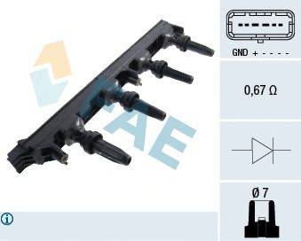 FAE 80278 Катушка зажигания