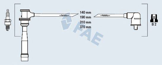 FAE 85116 Комплект проводов зажигания