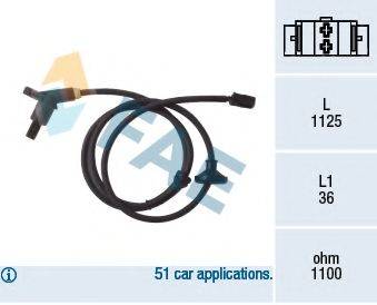 FAE 78001 Датчик, частота вращения колеса