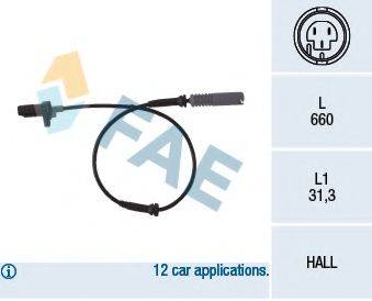 FAE 78044 Датчик, частота вращения колеса