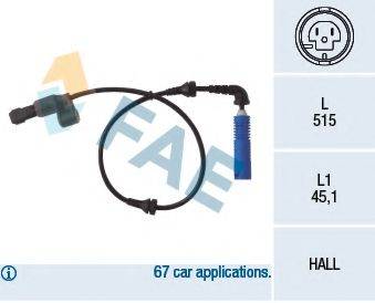 FAE 78033 Датчик, частота вращения колеса