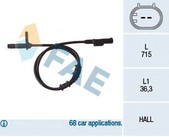 FAE 78107 Датчик, частота вращения колеса