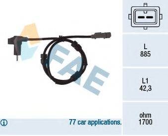 FAE 78091 Датчик, частота вращения колеса