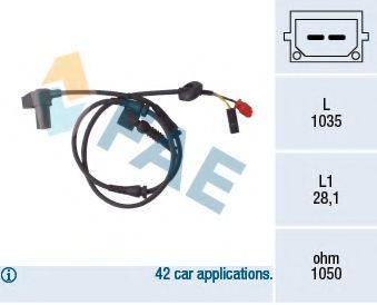 FAE 78100 Датчик, частота вращения колеса