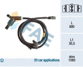 FAE 78173 Датчик, частота вращения колеса