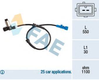 FAE 78195 Датчик, частота вращения колеса