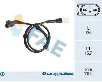 FAE 78202 Датчик, частота вращения колеса