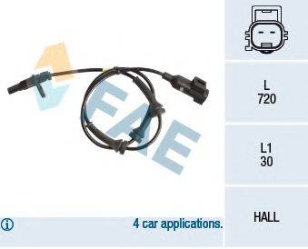 FAE 78212 Датчик, частота вращения колеса