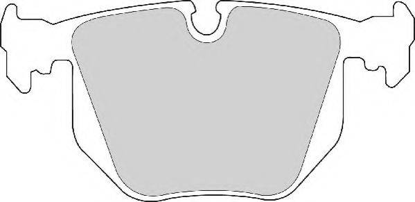 NECTO FD6672A Комплект тормозных колодок, дисковый тормоз
