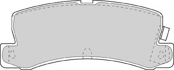 NECTO FD6634A Комплект тормозных колодок, дисковый тормоз