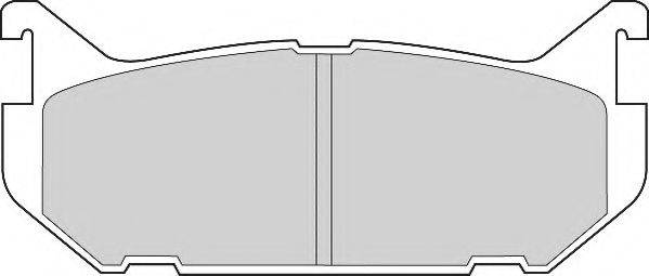 NECTO FD6649A Комплект тормозных колодок, дисковый тормоз