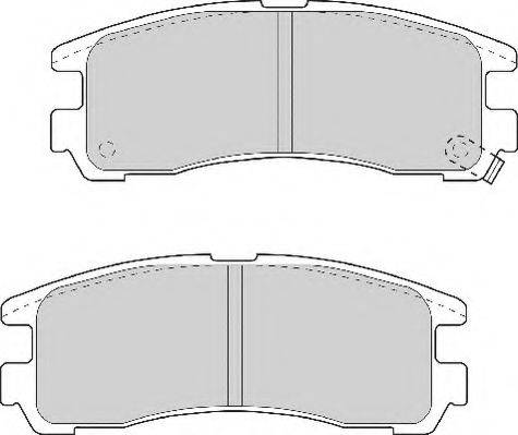 NECTO FD6701A Комплект тормозных колодок, дисковый тормоз
