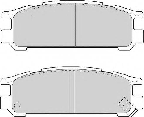 NECTO FD6708A Комплект тормозных колодок, дисковый тормоз