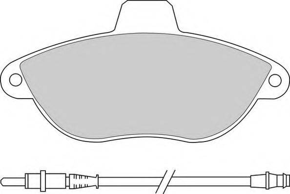 NECTO FD6684A Комплект тормозных колодок, дисковый тормоз