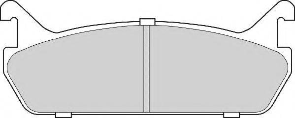 NECTO FD6694A Комплект тормозных колодок, дисковый тормоз