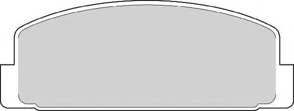 NECTO FD6554A Комплект тормозных колодок, дисковый тормоз
