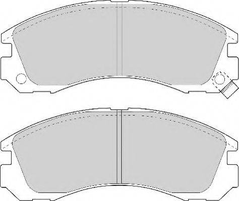 NECTO FD6575A Комплект тормозных колодок, дисковый тормоз