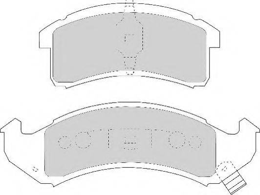 NECTO FD6604A Комплект тормозных колодок, дисковый тормоз