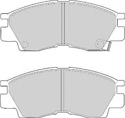 NECTO FD6598A Комплект тормозных колодок, дисковый тормоз