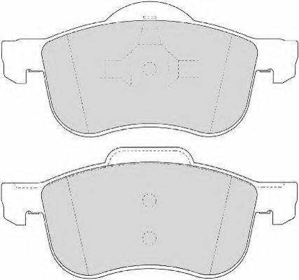 NECTO FD6855A Комплект тормозных колодок, дисковый тормоз