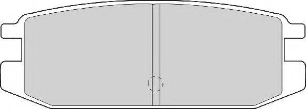 NECTO FD6744A Комплект тормозных колодок, дисковый тормоз