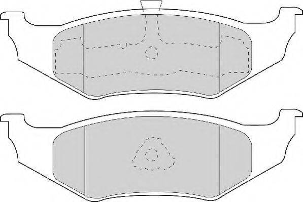 NECTO FD6723A Комплект тормозных колодок, дисковый тормоз