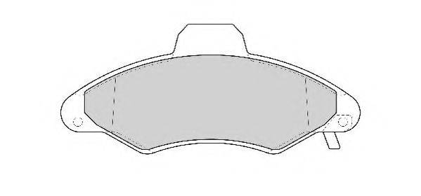 NECTO FD6756A Комплект тормозных колодок, дисковый тормоз