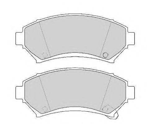 NECTO FD6762A Комплект тормозных колодок, дисковый тормоз