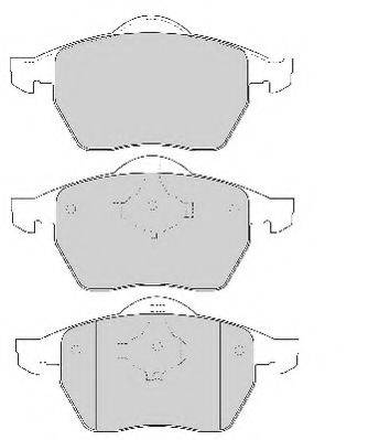 NECTO FD6764A Комплект тормозных колодок, дисковый тормоз