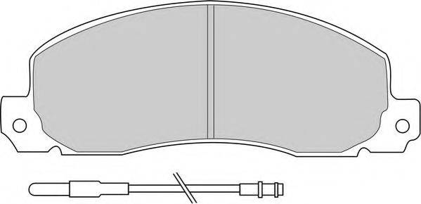 NECTO FD6091V Комплект тормозных колодок, дисковый тормоз