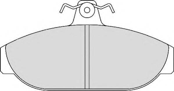 NECTO FD6135A Комплект тормозных колодок, дисковый тормоз