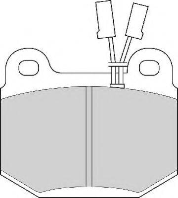 NECTO FD466A Комплект тормозных колодок, дисковый тормоз