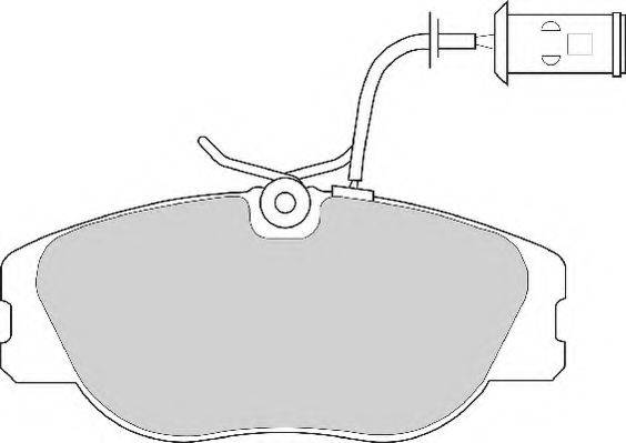 NECTO FD6243A Комплект тормозных колодок, дисковый тормоз