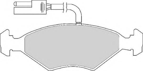 NECTO FD6245A Комплект тормозных колодок, дисковый тормоз