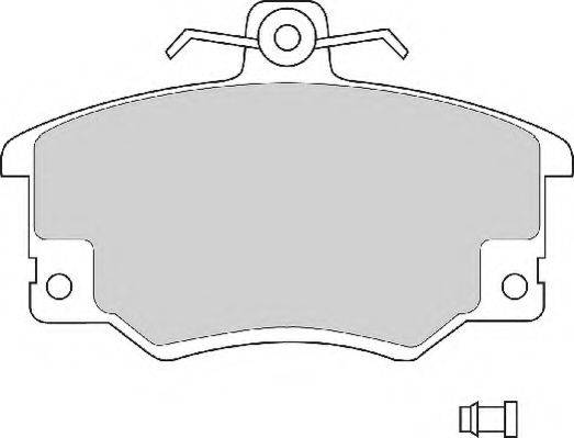 NECTO FD221A Комплект тормозных колодок, дисковый тормоз