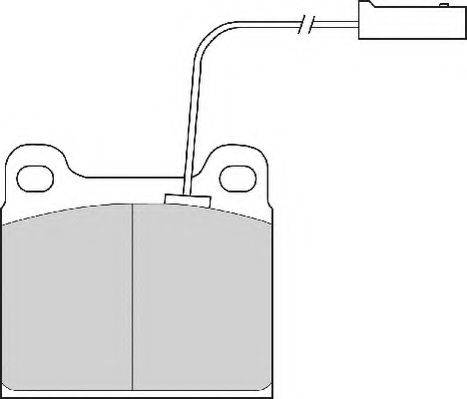 NECTO FD6467A Комплект тормозных колодок, дисковый тормоз