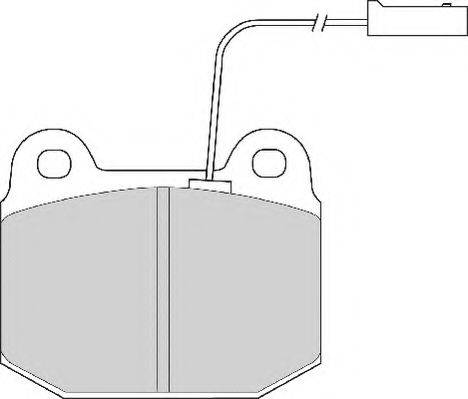 NECTO FD6468A Комплект тормозных колодок, дисковый тормоз