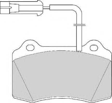 NECTO FD6469A Комплект тормозных колодок, дисковый тормоз