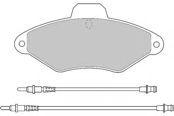 NECTO FD6452A Комплект тормозных колодок, дисковый тормоз