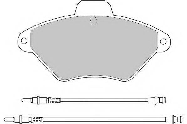 NECTO FD6453A Комплект тормозных колодок, дисковый тормоз